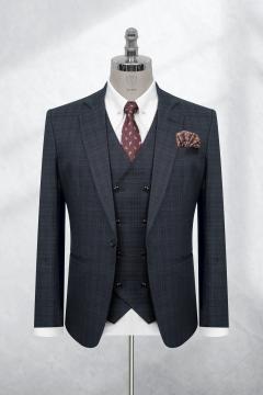 Bộ Suit Caro Đen Phối Màu Modern Fit TGS391